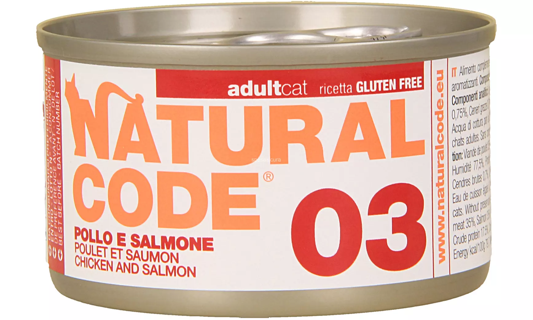 Set da 24 lattine di cibo per gatti Natural Code