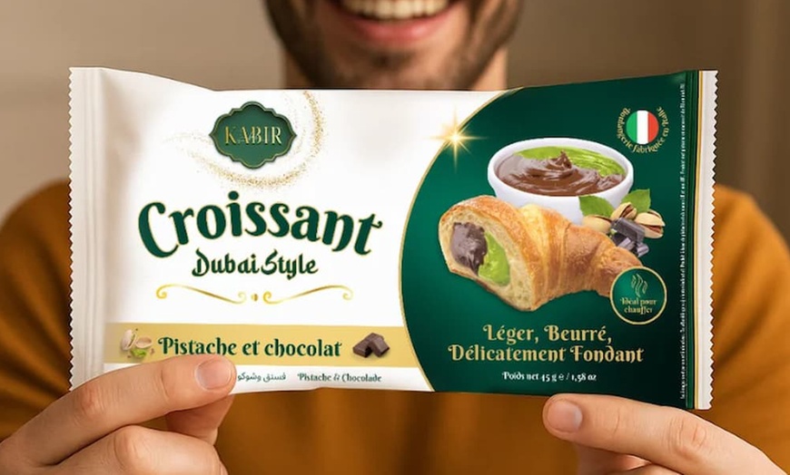 Image 5: Paquete de 5 croissants estilo Dubai con sabor a elegir de Kabir-BNL