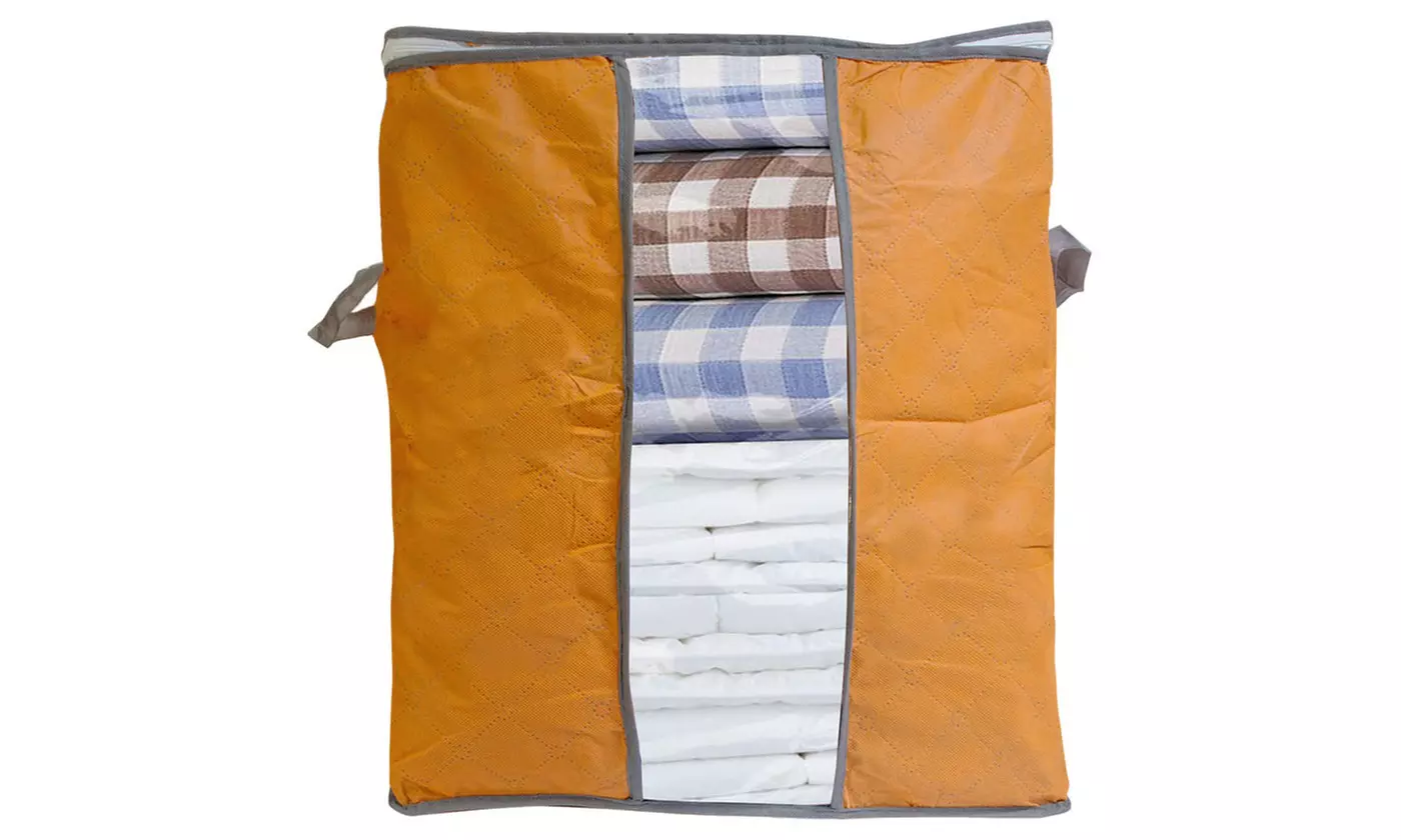 Foldable Storage Bag Clothes Blanket Quilt Closet Sweater Organizer Boxes Bags