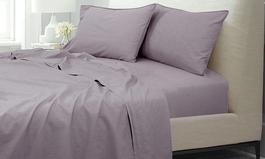 Image 3: Completo letto stone washed in cotone