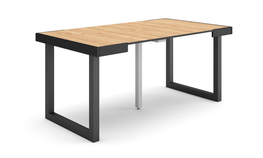 Image 18: Table console extensible avec pieds en bois massif