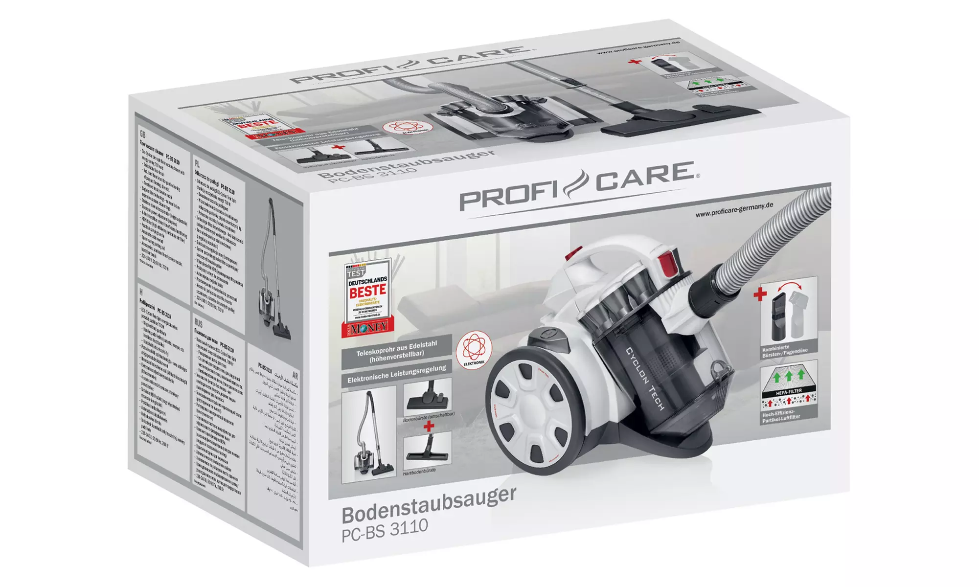 Proficare zakloze cilinderstofzuiger