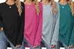 Women Fall Wintetr Casual Long Sleeve Tunic Sweaters Pullover Knit Jumper Tops - Second Medium