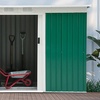 Image 3: Outsunny Steel Garden Shed, Weather-Resistant with Lockable Doors