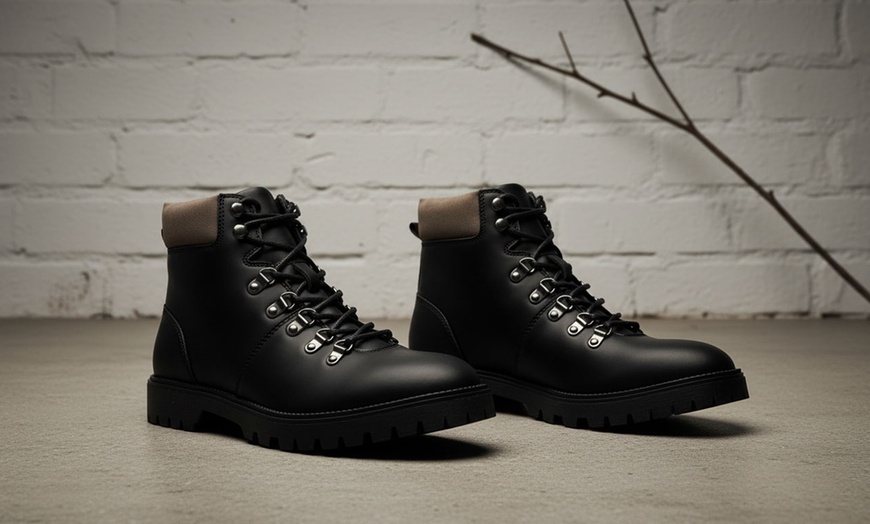 Image 1: Debenhams Hawley Men's Hiker Boots
