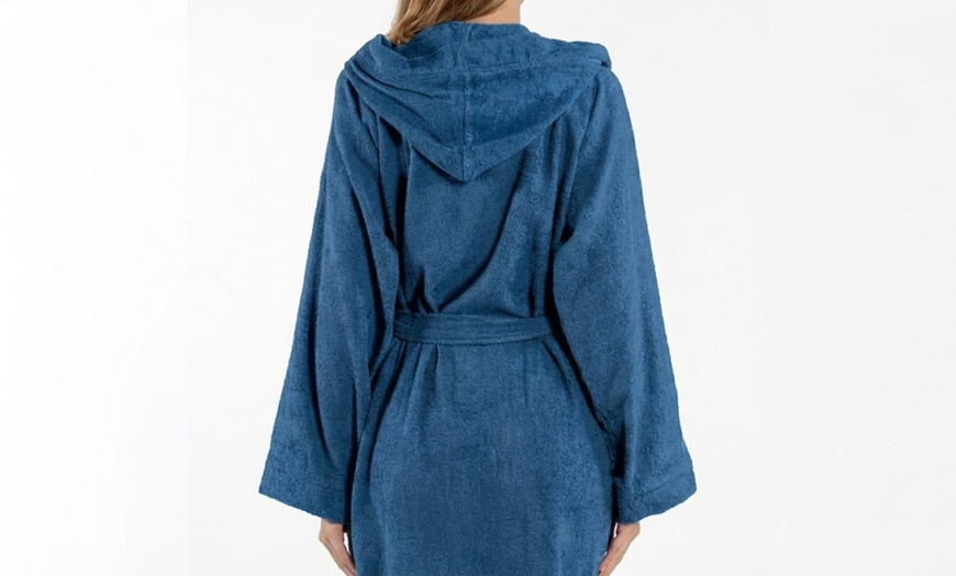Image 3: Accappatoio Kappa unisex con cappuccio in 100% spugna di cotone