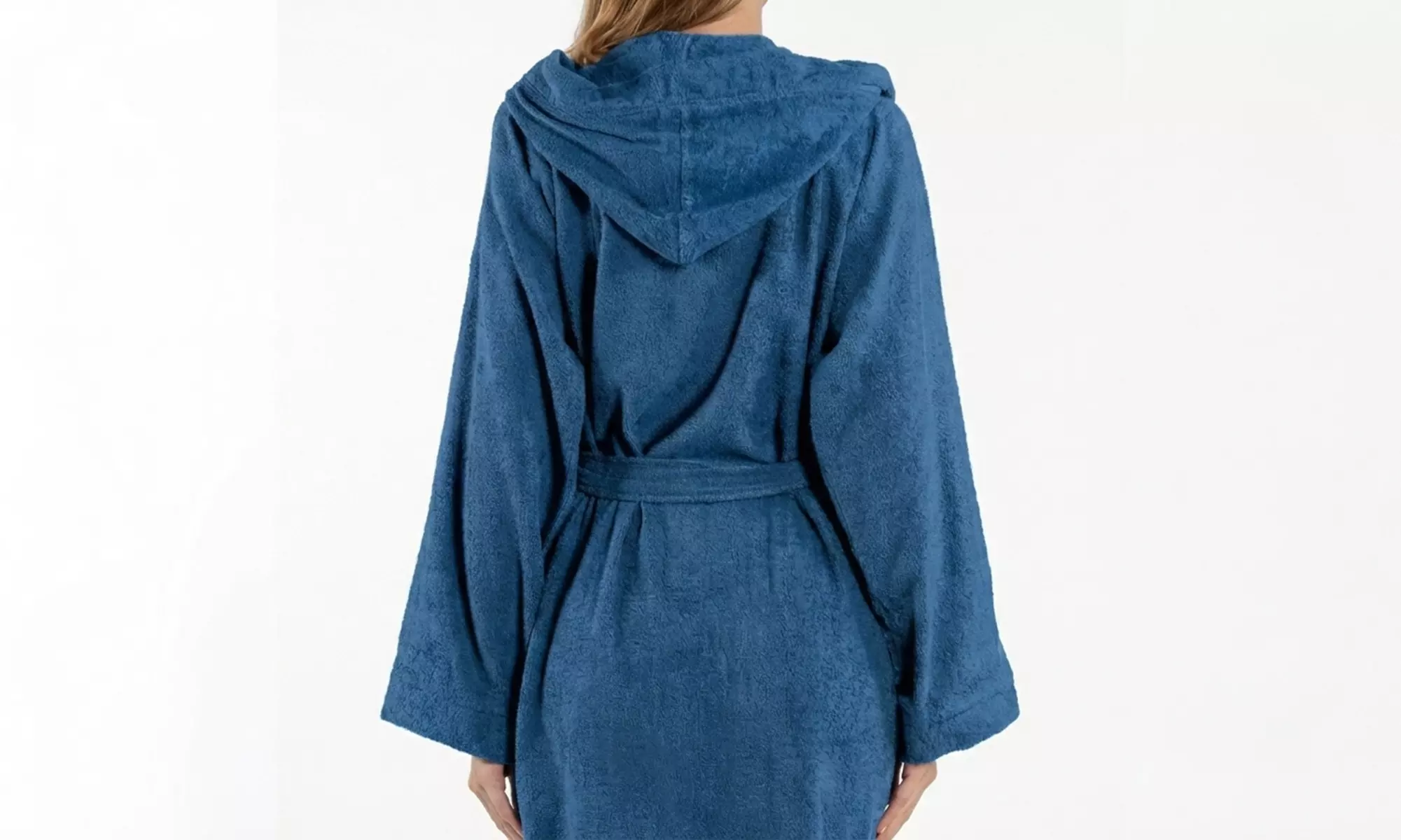 Accappatoio Kappa unisex con cappuccio in 100% spugna di cotone