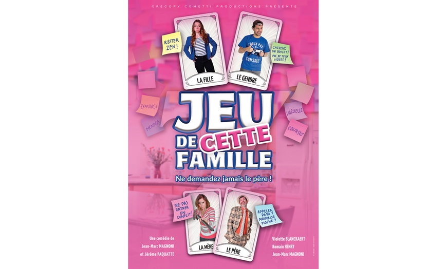 Image 1: 2 places pour "Jeu de cette famille", diner en option