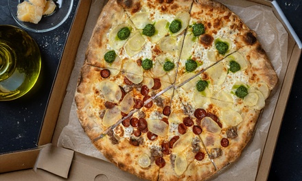 Pizza Party for 4 – Any Pie + 4 Drinks (1 hour 30 minutes max) - Papi Pasta and Pizza