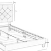 Image 12: King or Double Bed Frames with Adjustable Upholstered Headboards