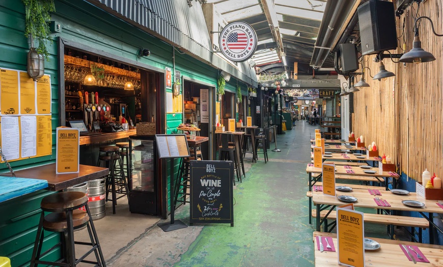 Image 4: Surf & Turf: Whole Lobster, Ribs & Seafood Platter with Bottle of Wine