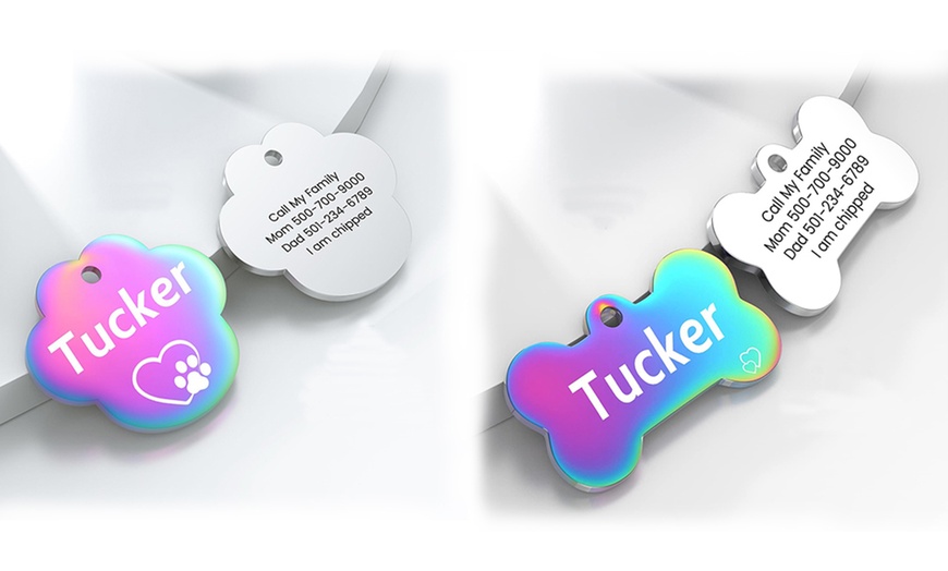 Image 9: 1 or 2 Personalized Pet Tags