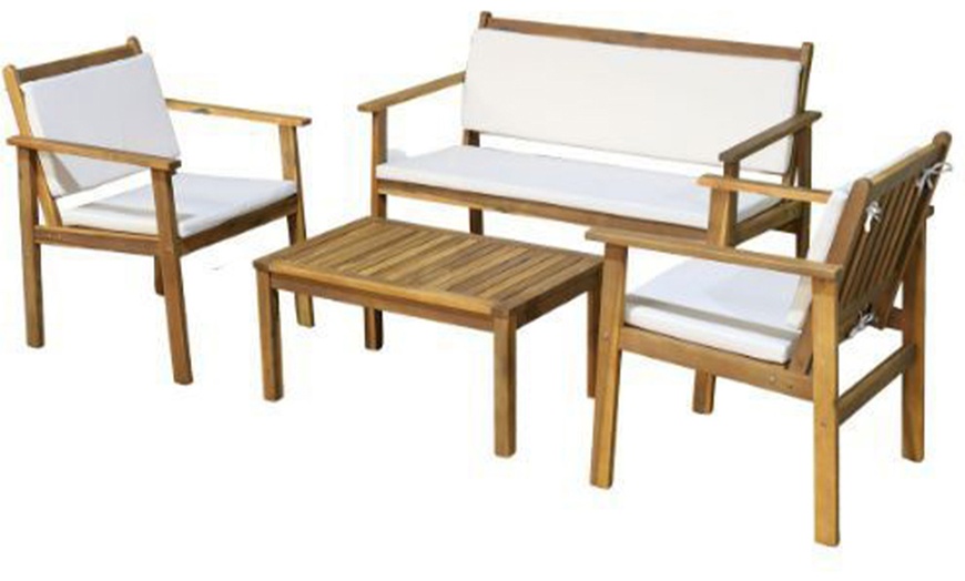 Image 2: Set patio di 4 mobili da giardino Bakaji