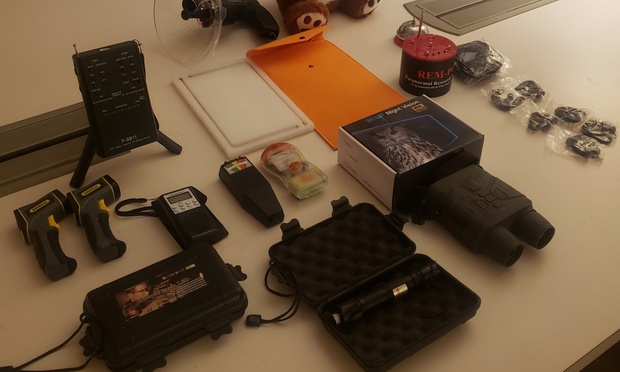 Professional ghost detection equipment used during the investigation