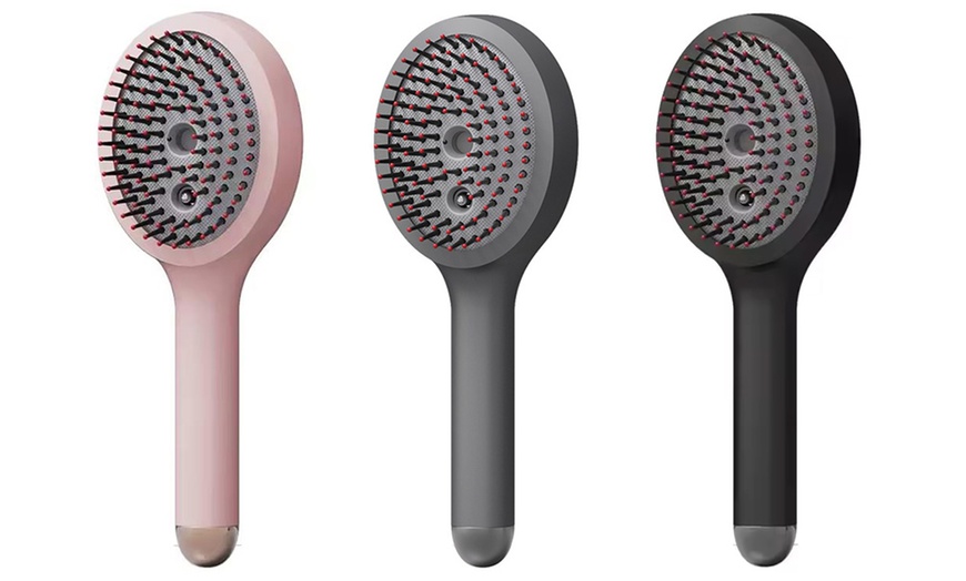 Image 3: Rechargeable Electric Scalp Massage Comb with Red Light Therapy 