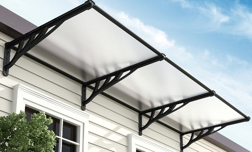 Image 6: All-Weather Plastic Sloped Canopy