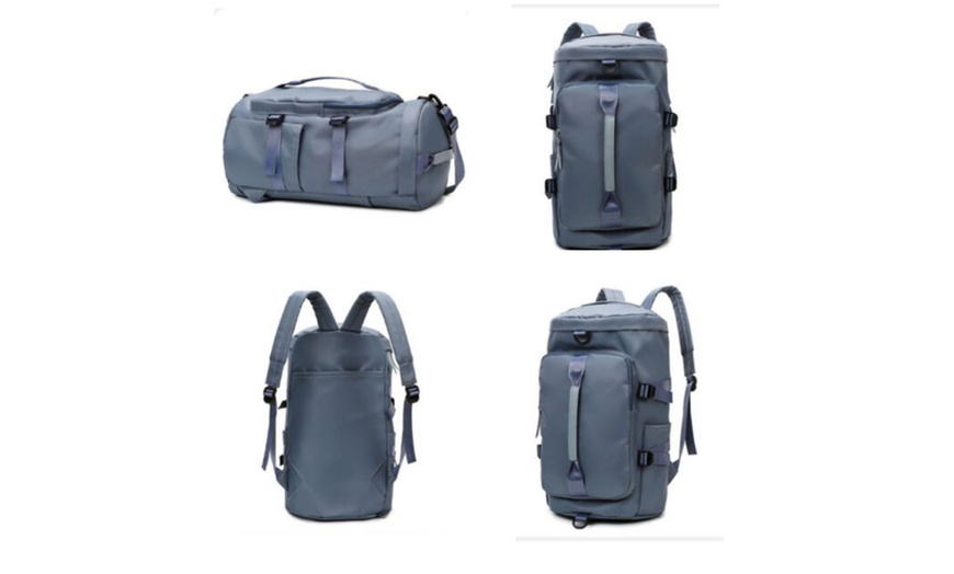 Image 8: 29-Inch Double Strap Large Capacity Gym Travel Bag 