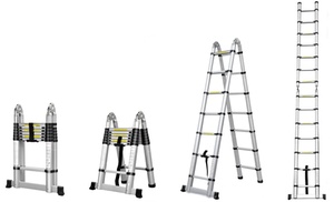 Escalera telescópica con gran estabilidad Escalera telescópica con gran estabilidad