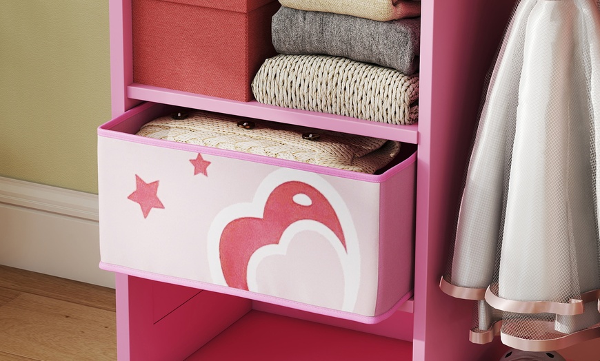 Image 4: Kids Clothes Rail with Mirror for Bedroom