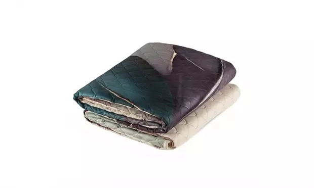 Italiaanse lichte sprei met 3D-print voor tweepersoonsbed