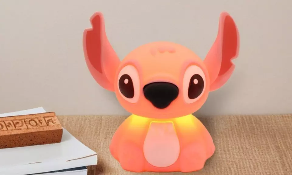 Stitch Night Light - USB Rechargeable, 7-Color Touch Lamp