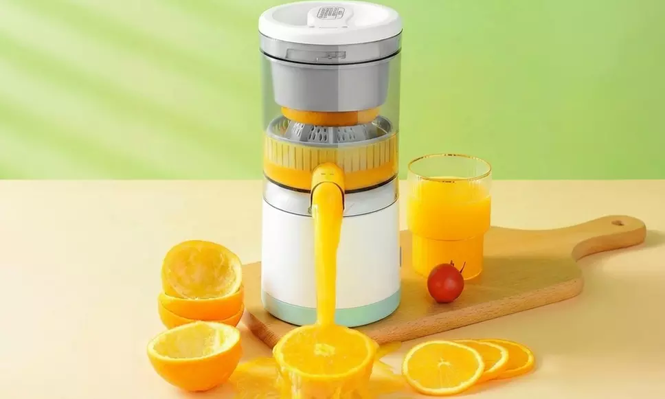 Kabellose, wiederaufladbare Zitruspresse mit USB-Anschluss