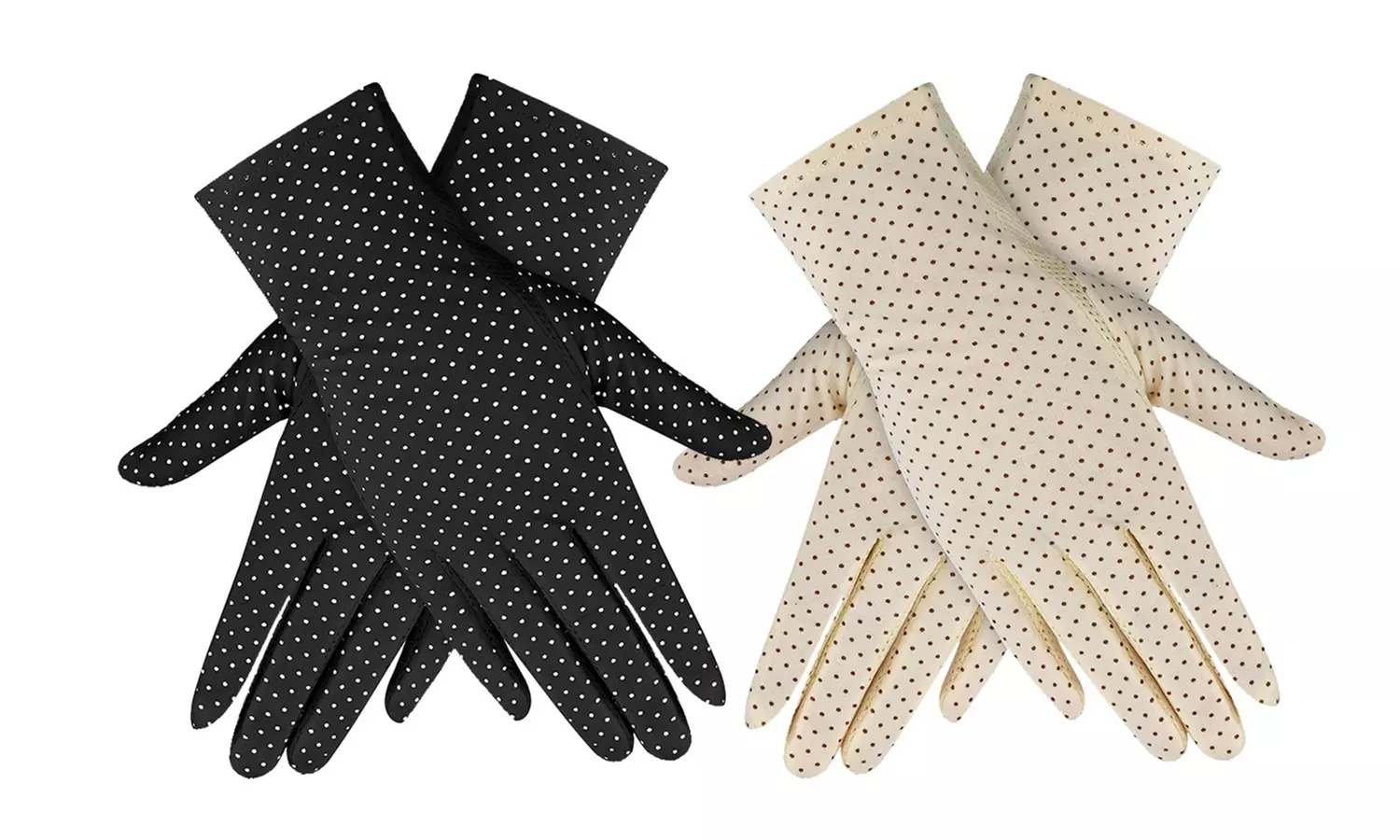 2 Pairs Women UV Protection Sunblock Gloves Touchscreen Summer Driving Gloves