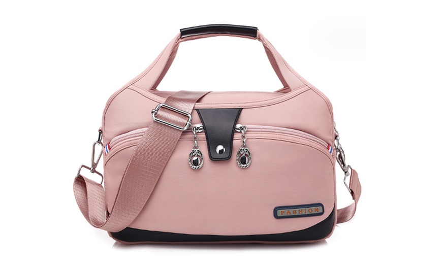 Image 6: Water-Resistant Multi-Pocket Crossbody Bag