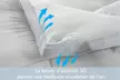Surmatelas spécial été 100% microfibre avec tissu Ice Cool rafraîchissant, bande respirante 360°, Sampur - Second Medium