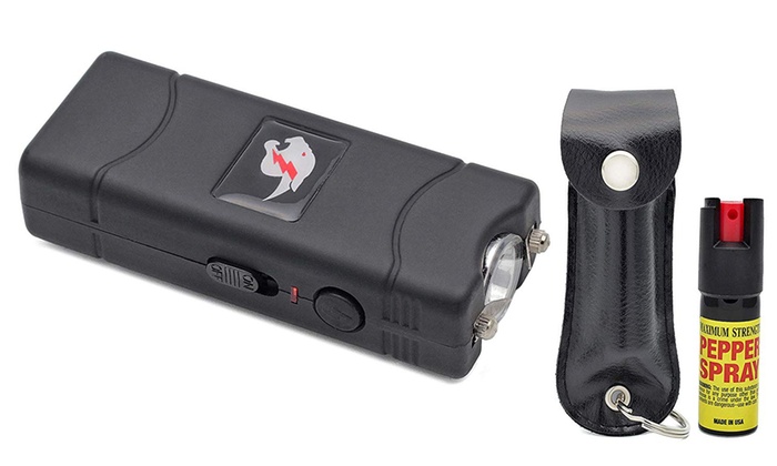 Self Defense Stun Gun and Pepper Spray Combo (Assorted Colors) | Groupon