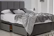 Panelled Divan Bed with Memory Foam Sprung Mattress and Optional Storage - Second Medium