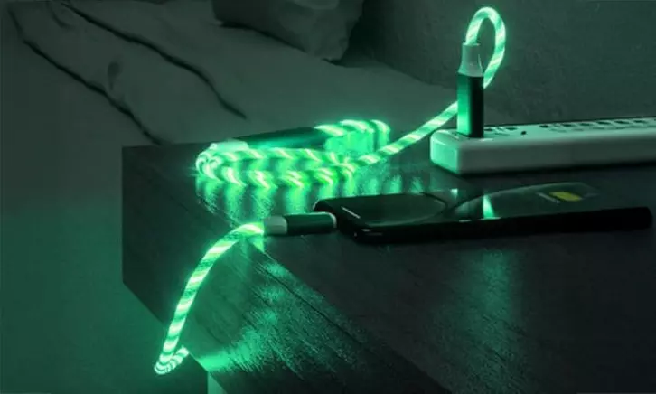 3-in-1 Flowing Luminous LED Fast Charging Cable  (3.3ft)