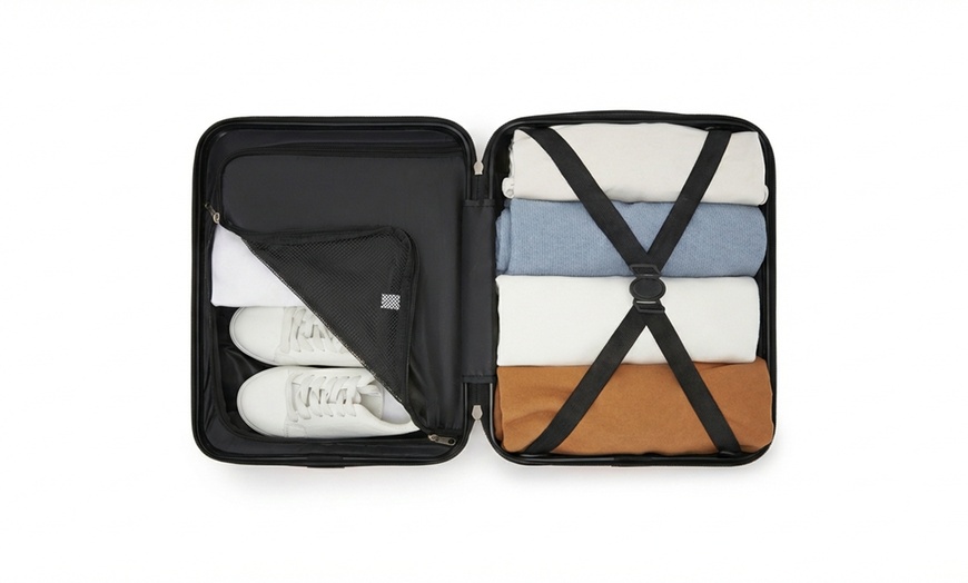 Image 12: Handbaggage koffer van het merk Kono voor onder de stoel