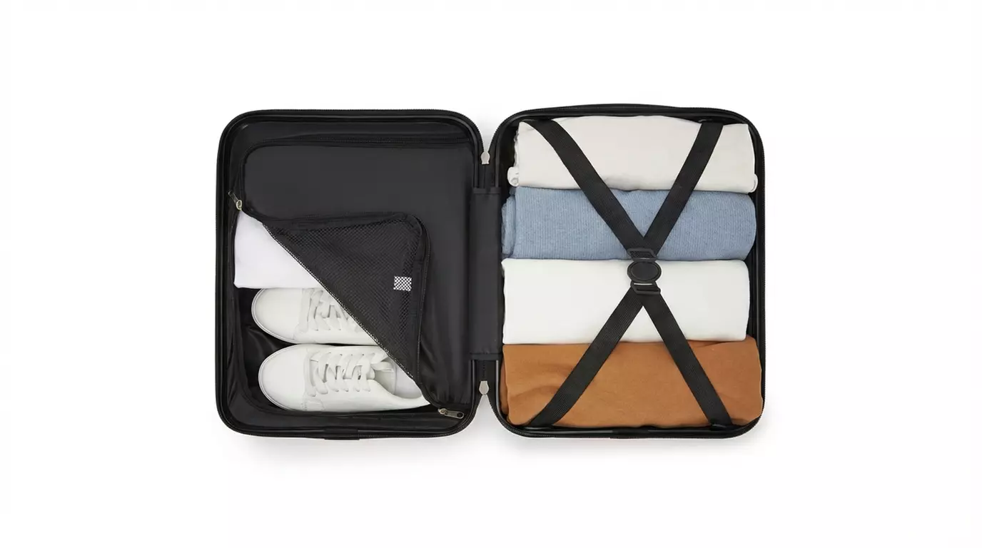 Handbaggage koffer van het merk Kono voor onder de stoel