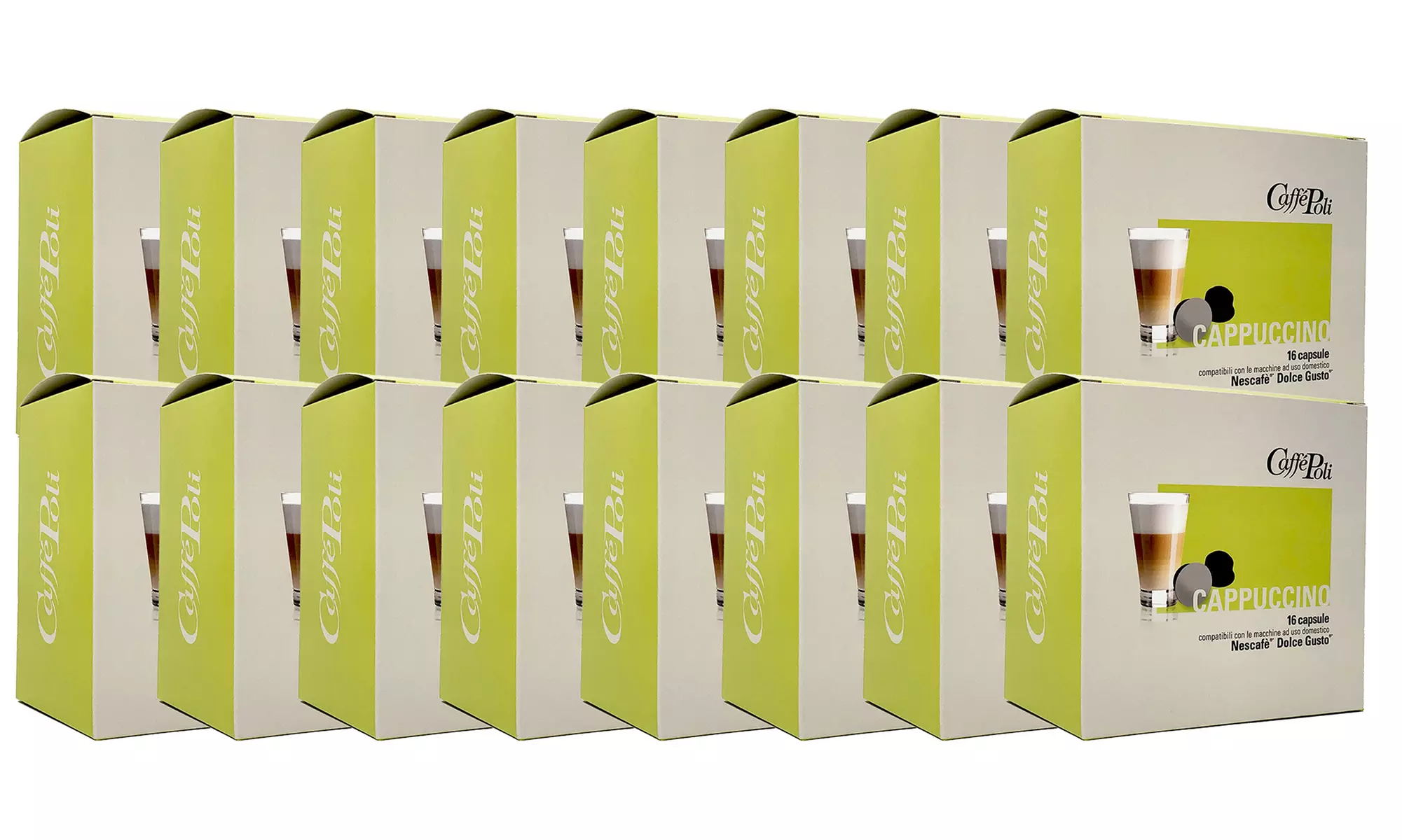 Fino a 256 capsule Caffè Poli compatibili Dolce Gusto