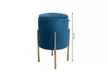 Pouf en velours "Arturo" avec espace de rangement, coloris au choix, livraison offerte - Image 7