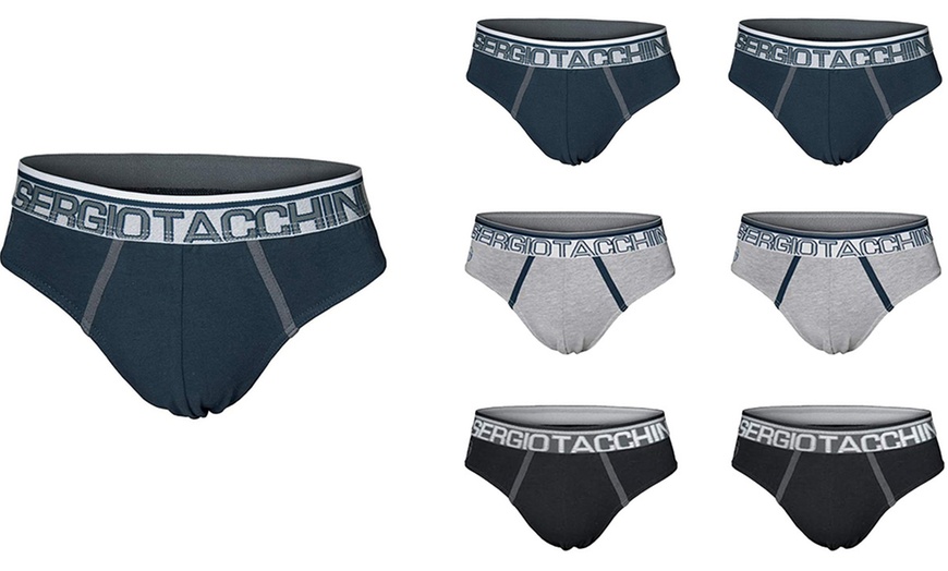 Image 2: Pack de 6 o 12 slips con algodón bielástico de Sergio Tacchini