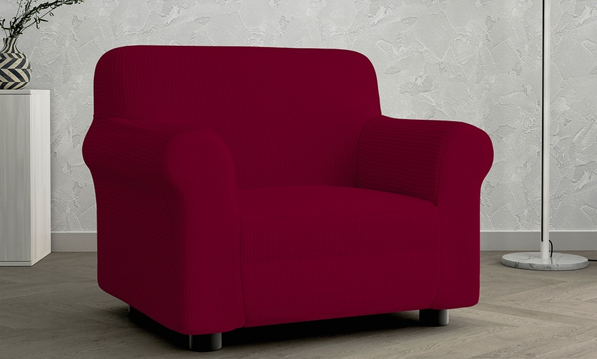 Image 3: Elastische stoel- of bankhoes 'Leslie'