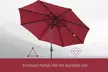 Outsunny Solar LED Tilt Parasol Umbrella - Image 6