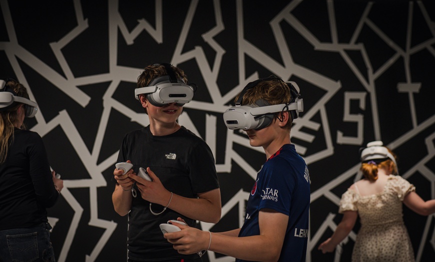 Image 6: 45-Min VR Gaming in Stand-Alone Pod or Open Arena for Up to 8 Players