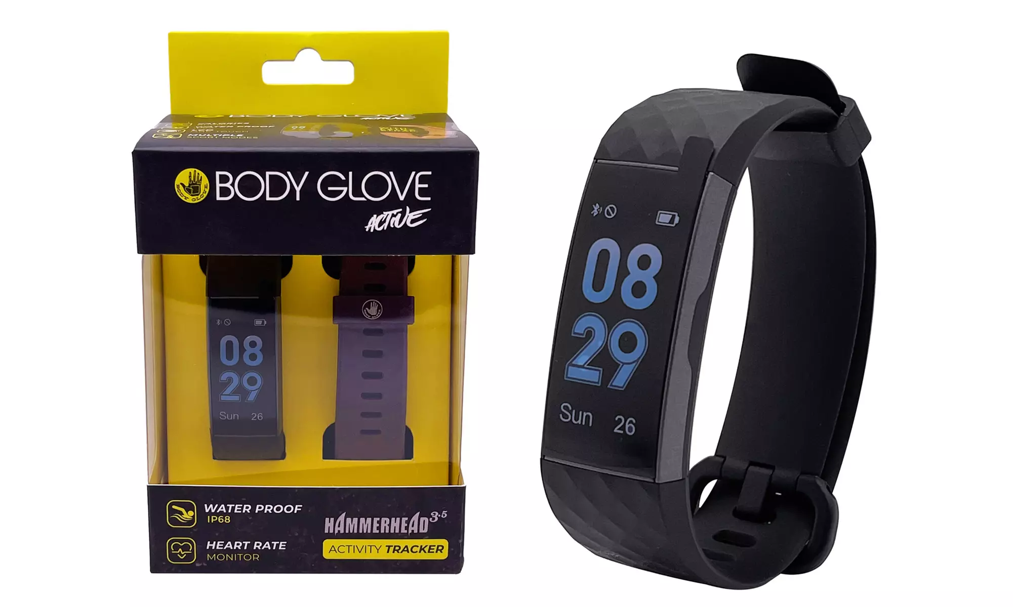 Body Glove Heart Rate Fitness Activity Tracker w/ Extra Strap
