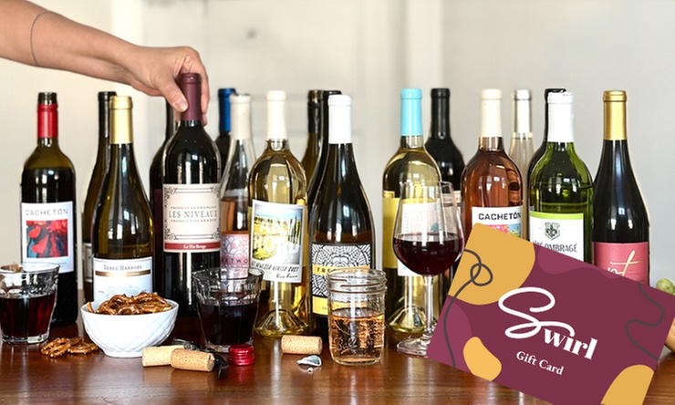 Swirl Wine Shop - $25, $50 or $75 Wine Gift Card (Up To 50% Off)