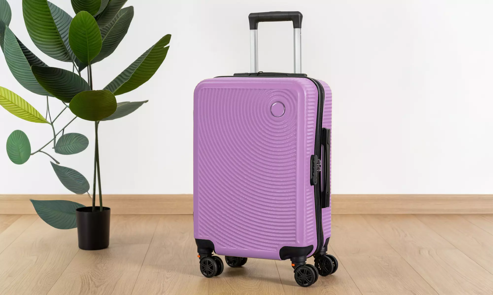 Maleta de cabina de ABS con ruedas desmontables