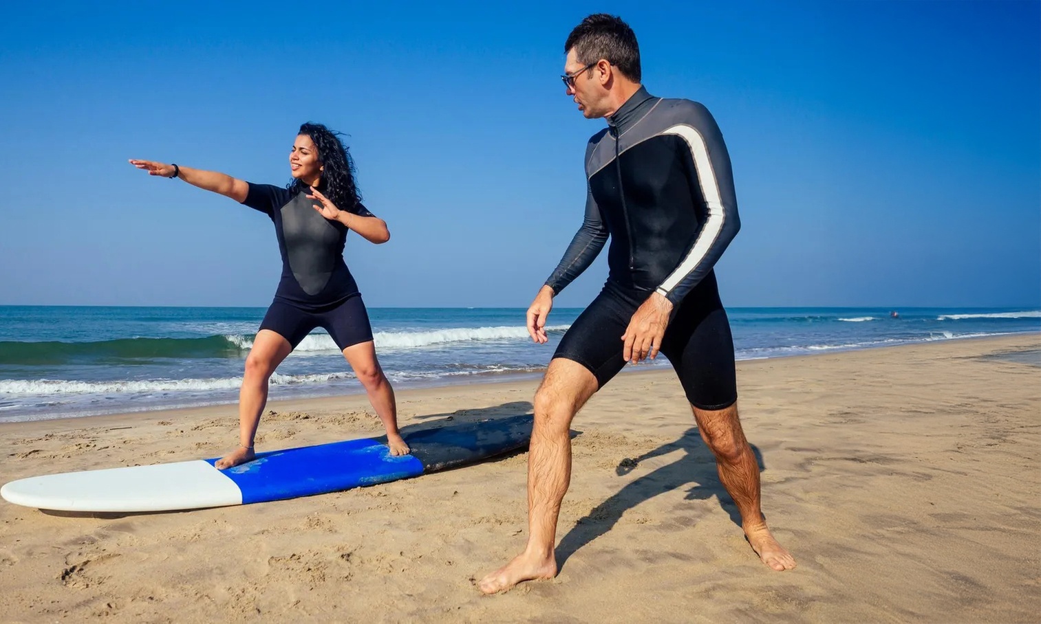 Catch Waves Together: 2-Hour Surf Lessons for 2, 3, or 4 