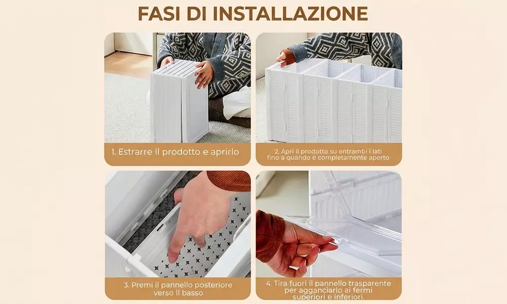 6 stapelbare Schuhboxen