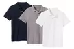 3-Pack Boy's Short Sleeve School Uniform Pique Polo Shirts (Sizes, 4-20) - Second Medium