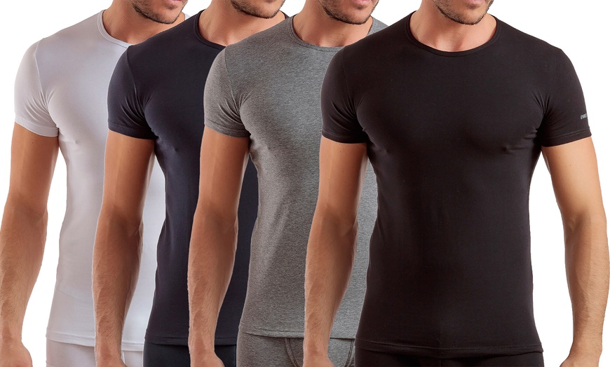 Image 25: Pack di 6 t-shirt o canotte da uomo Enrico Coveri