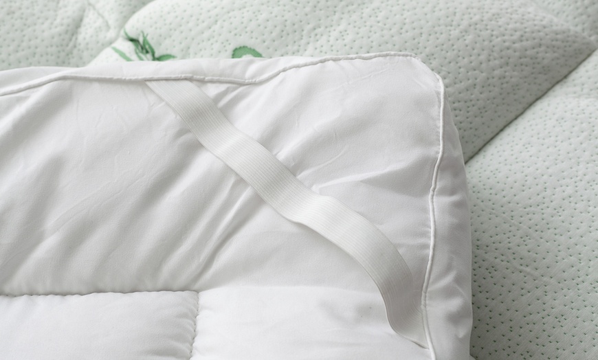 Image 6: Topper Bamboo van 8 cm dik, gevuld met microvezel-ballen van Sampur