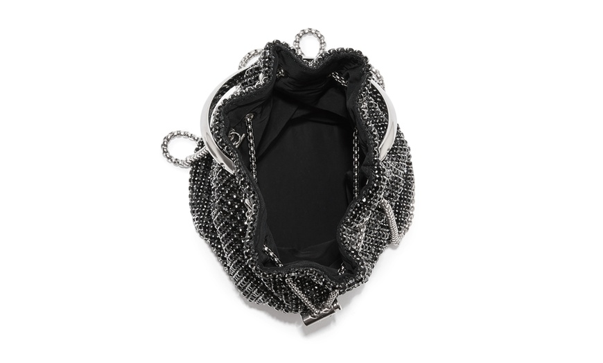 Image 7: Damen-Abendtasche mit Strasssteinen