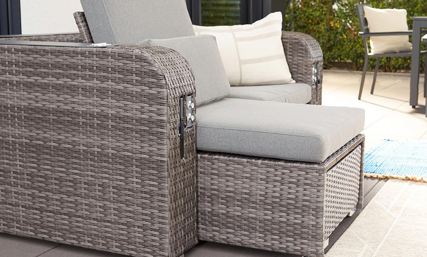 Image 10: Home Deluxe Strandkorb mit Liegefunktion „Holby“